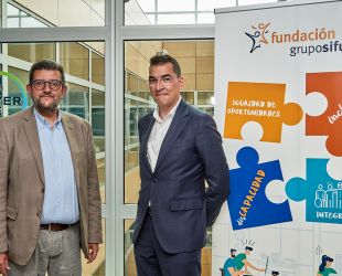 Paco León, Head of HR at Bayer Grupo Iberia, Spain & Portugal y Miquel Angel López Sampietro, Director de Fundación Grupo SIFU